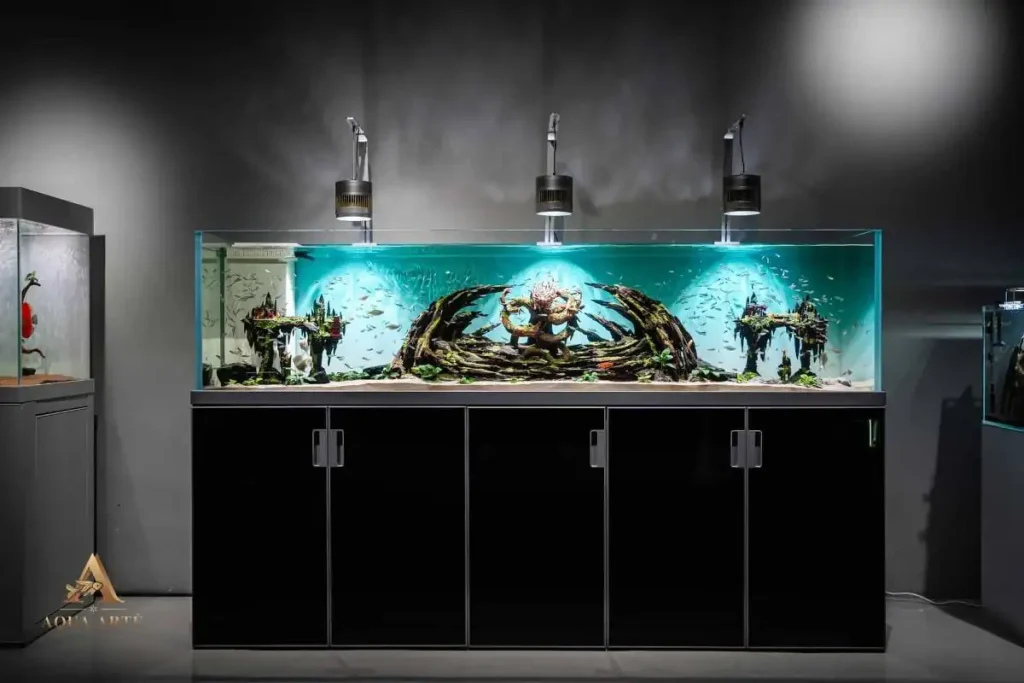 About 3 aquarium installation Kepong custom aquascaping Malaysia
