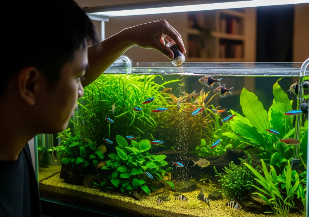 tropical fish care Malaysia feeding guide