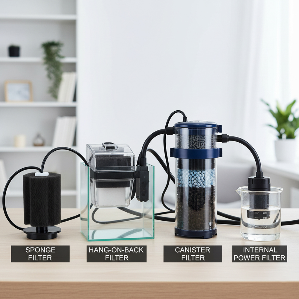 aquarium filter Malaysia types comparison
