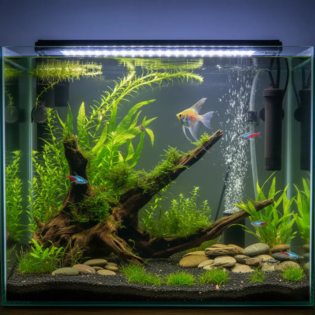 Aquarium care Malaysia clean tropical tank