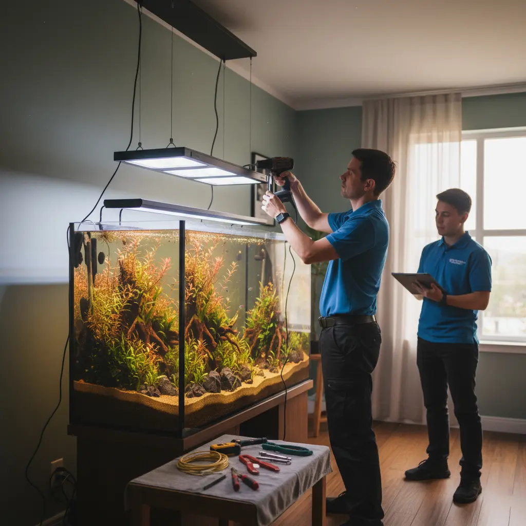 aquarium light mounting Kuala Lumpur installation