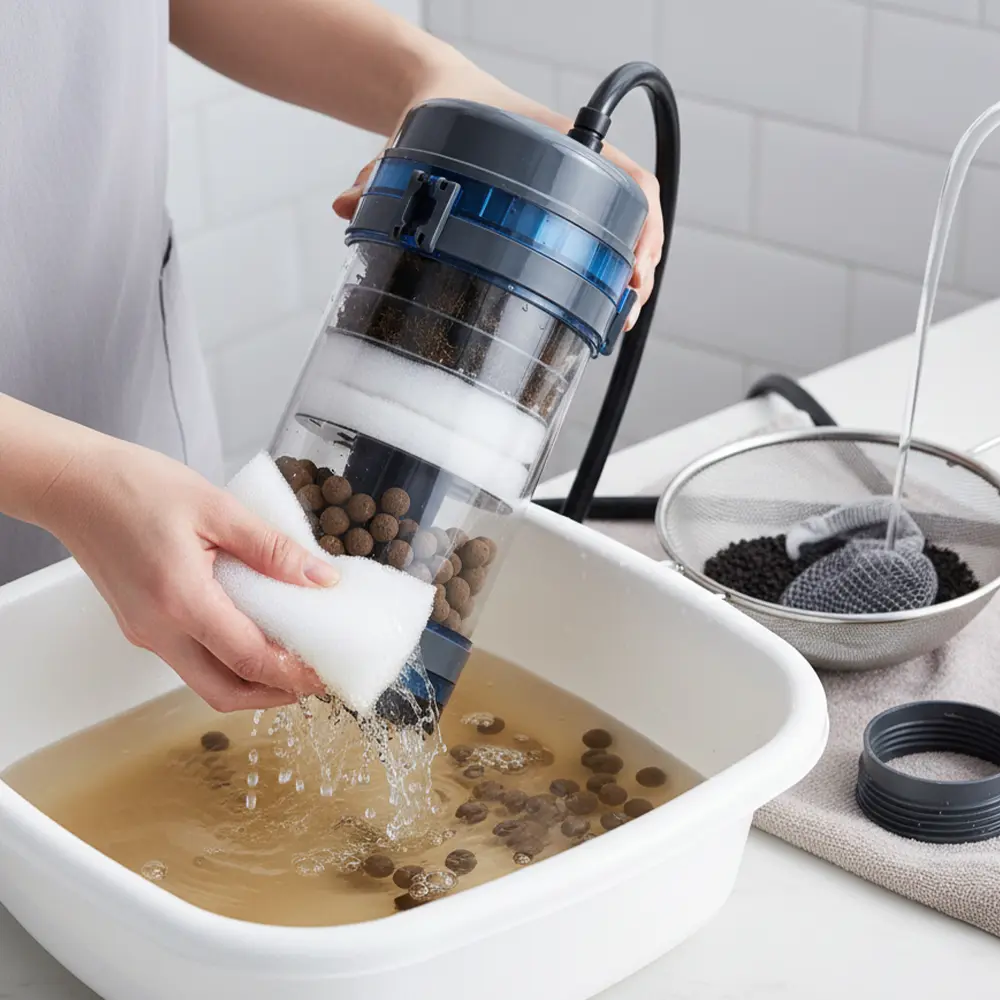 aquarium filter cleaning Malaysia maintenance tips